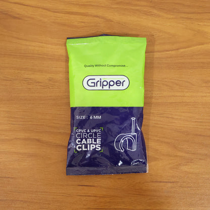 Premium Cable Management Nail Clips for Wire Organization (100 Pc / 6mm)