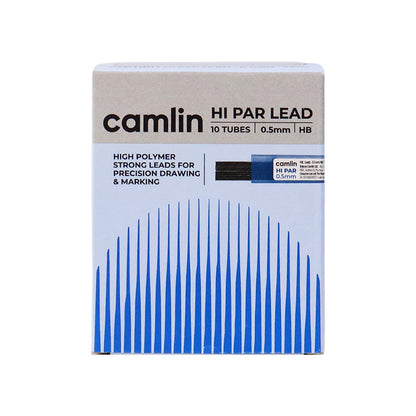 Camlin Hi-Par Leads 0.5 mm HB – High Polymer Mechanical Pencil Leads (10 Tubes Pack)