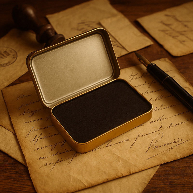 Camlin Medium Metal Stamp Pad – Violet Ink Stamp Pad for Clear & Long-Lasting Impressions