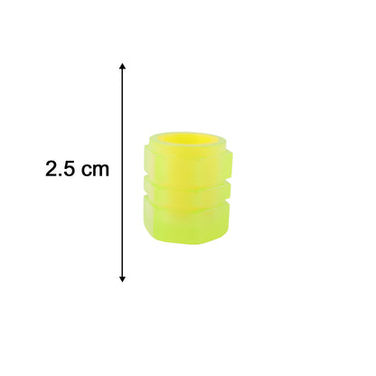 Luminous Tyre Valve Caps – Glow-in-the-Dark Air Stem Covers (4 Pcs / Mix Colour)