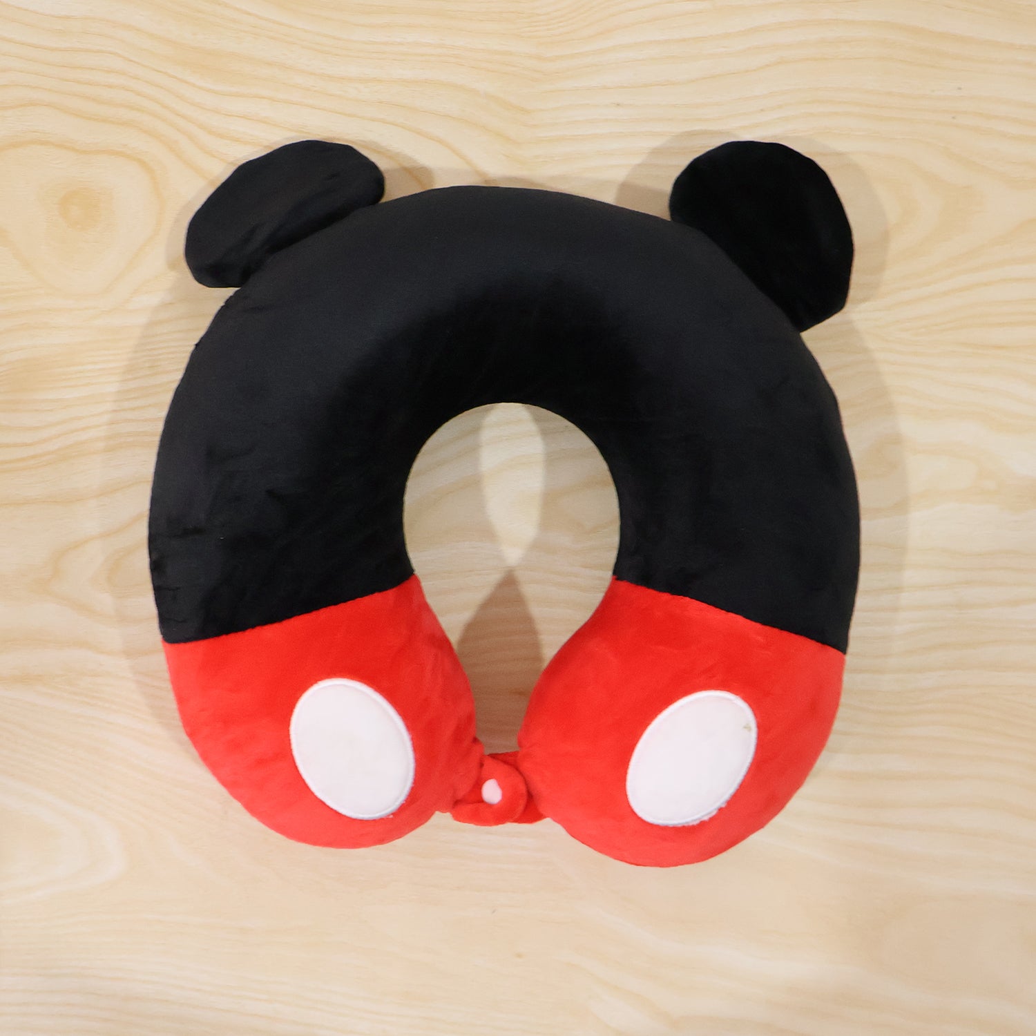 U-Shaped Travel Neck Pillow, Cute Character Soft Plush Pillow with Ears (1 Pc)