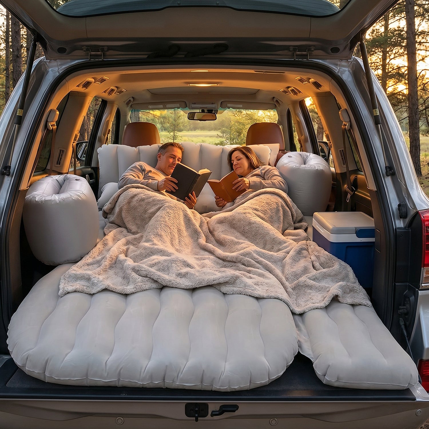 Air mattress combo for car use