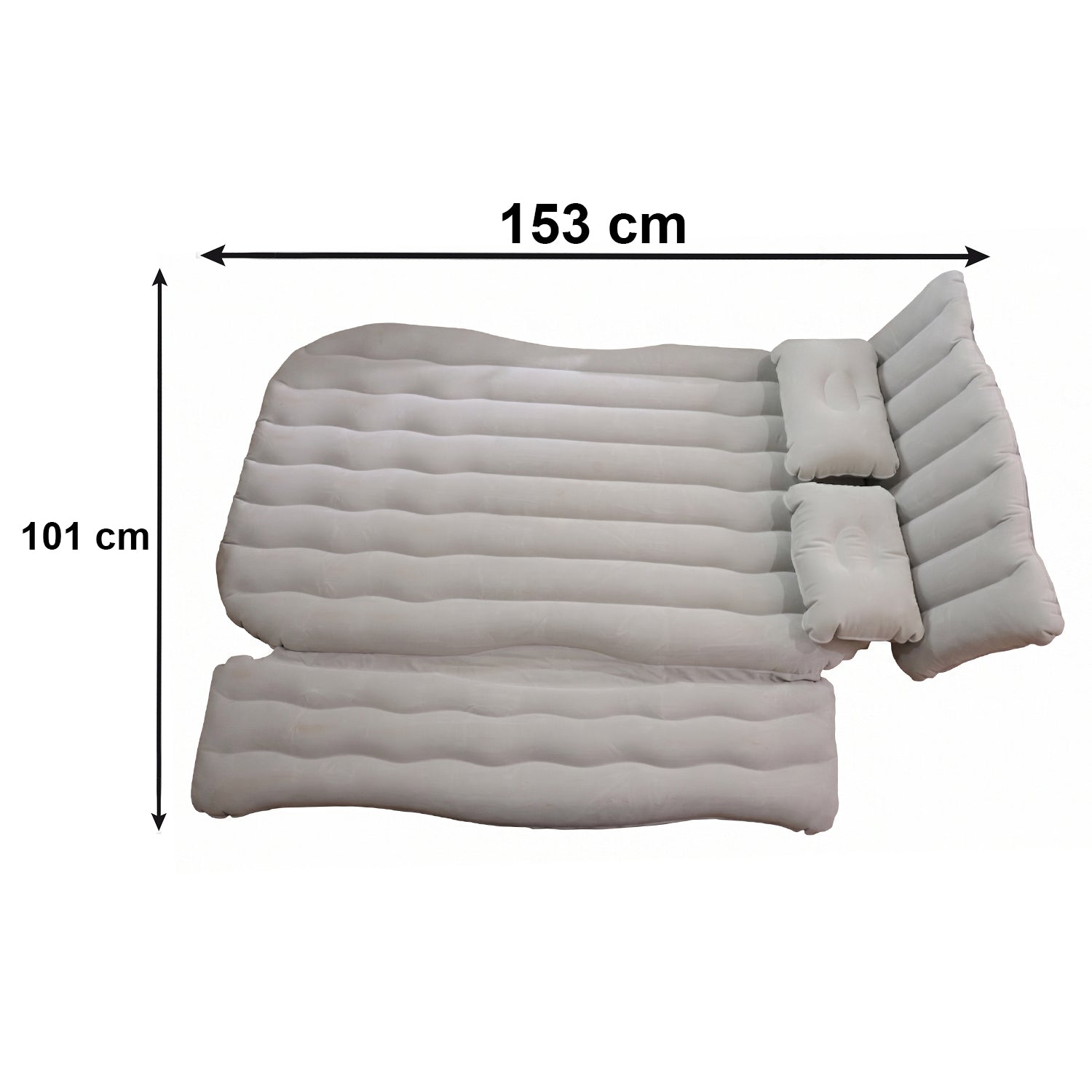 Folded portable car air mattress