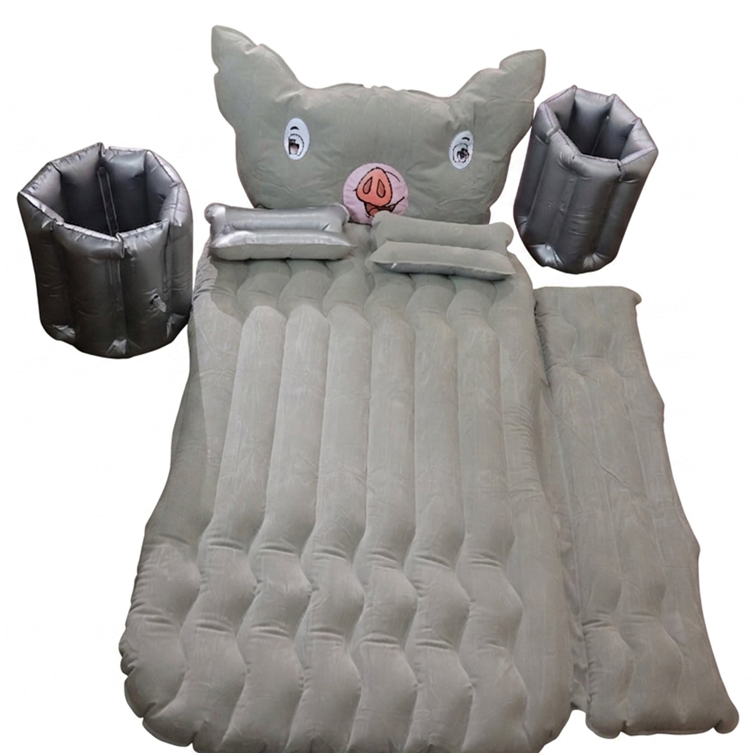 Inflatable car air mattress providing comfortable sleeping space