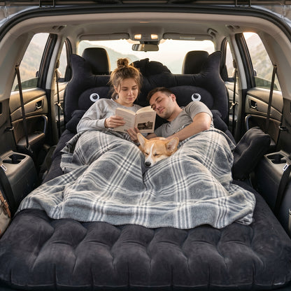 Inflatable Car Bed Set with Cushions