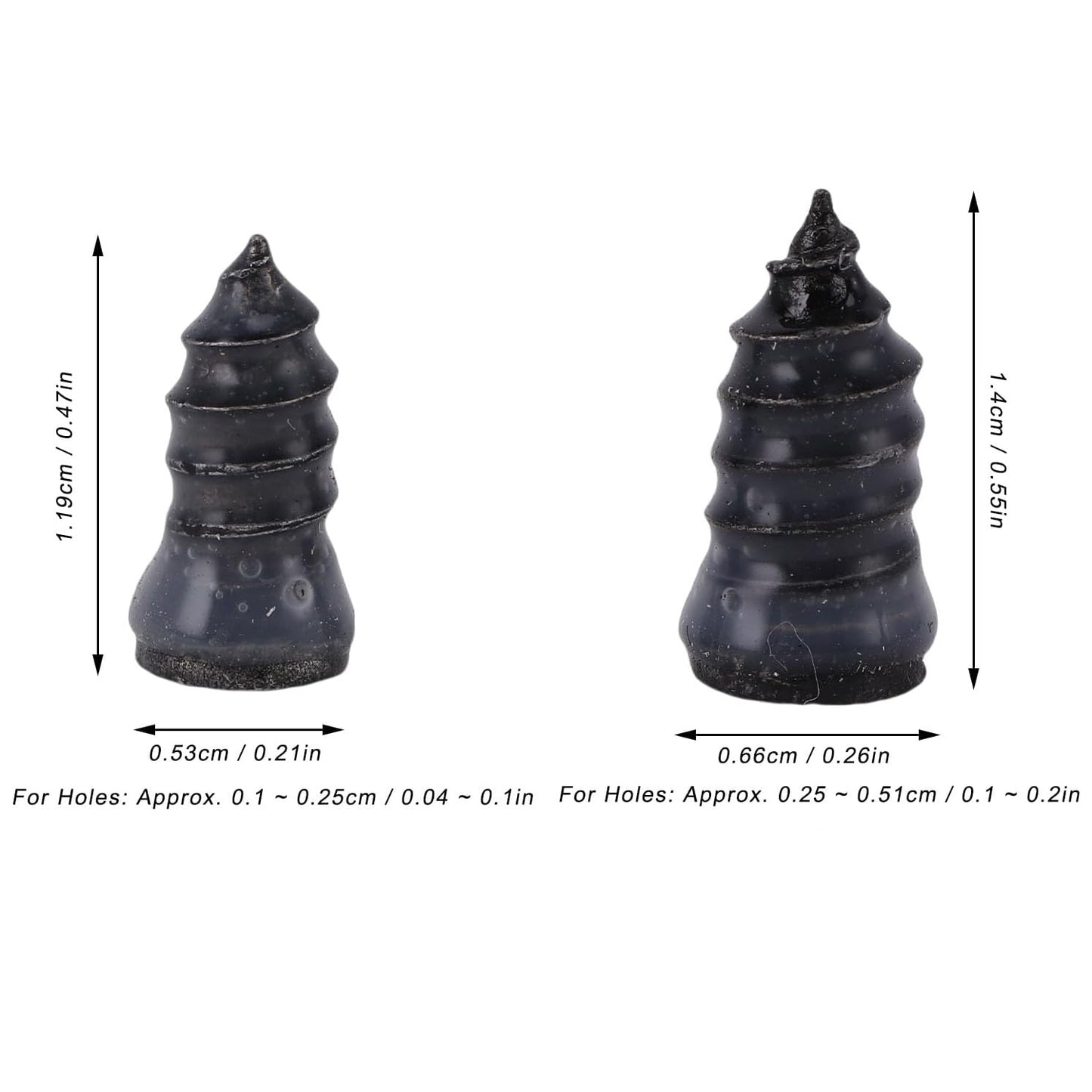 Tire nail size comparison pink