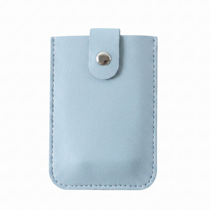 PU Leather Snap Button Pull Out Card Holder Wallet Slim Multi Card (1 Pc)