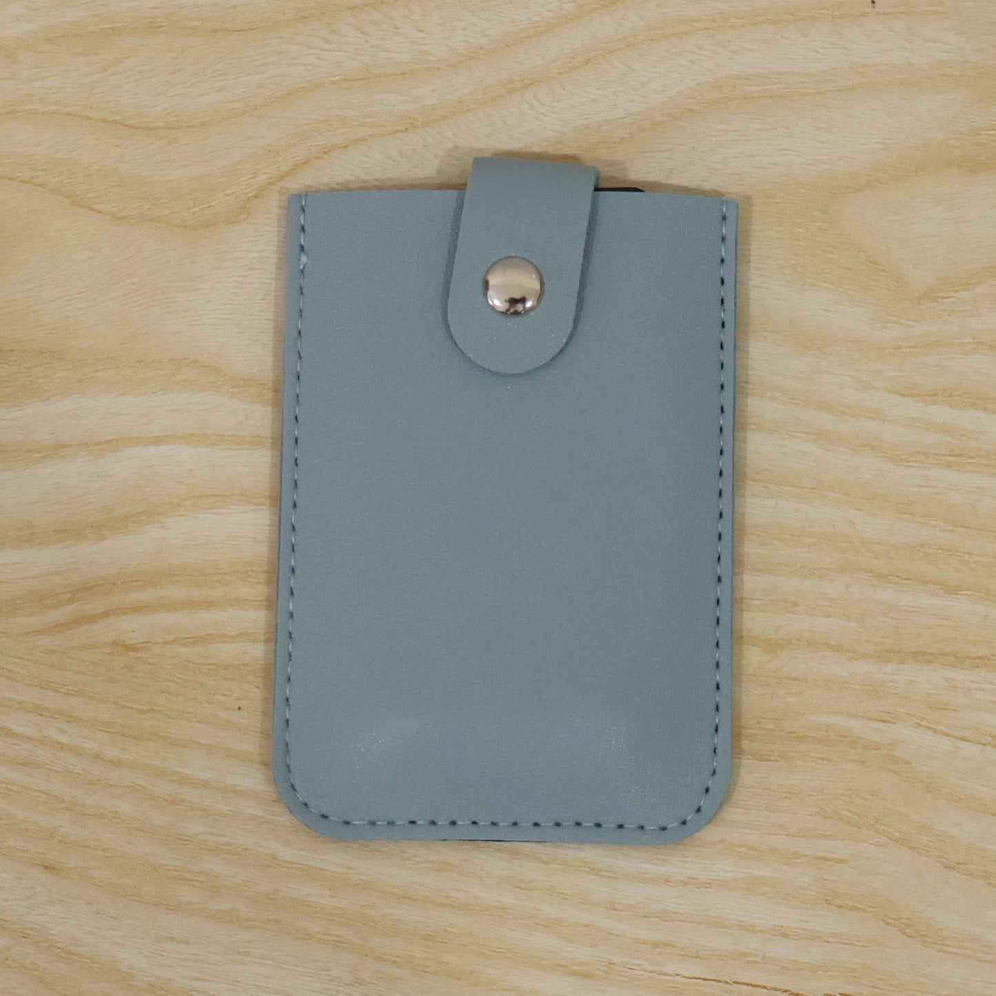 PU Leather Snap Button Pull Out Card Holder Wallet Slim Multi Card (1 Pc)