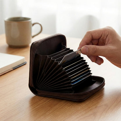 Premium Zip-Around Card Holder Wallet (1 Pc)