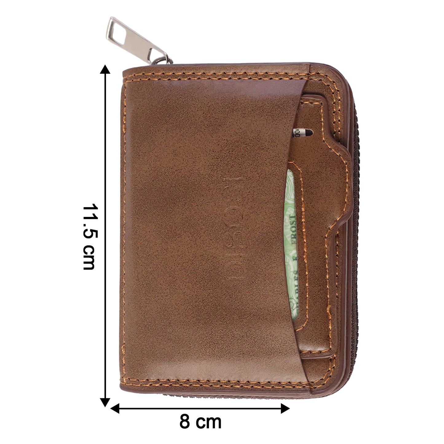 Premium Multipurpose Zip Closure Card Holder Wallet (1 Pc)