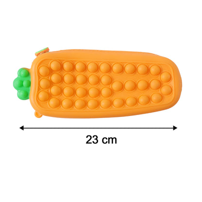 Size illustration of Pop It silicone pencil pouch