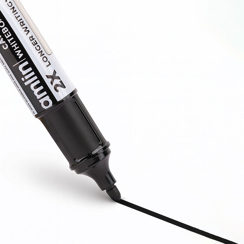 Camlin Cartridge Whiteboard Marker – Black Color Long-Lasting Writing Refillable Markers (Pack of 5)