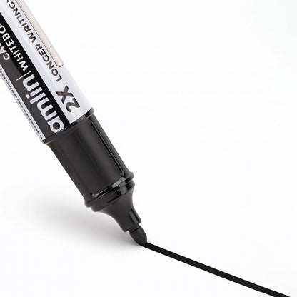 Camlin Cartridge Whiteboard Marker – Black Color Long-Lasting Writing Refillable Markers (Pack of 5)