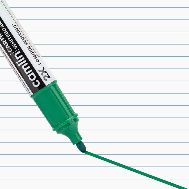 Camlin Cartridge Whiteboard Marker – Green Color Long-Lasting Writing Refillable Markers (Pack of 5)