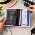 Travel Passport Holder Wallet with Card Slots for Journeys (1 Pc)