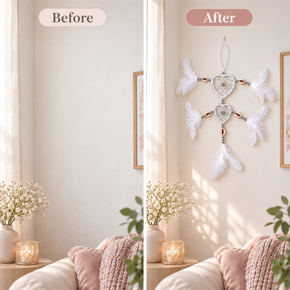 Decorative Hanging Wind Chime for Balcony, Garden and Window Decor (1 Pc)