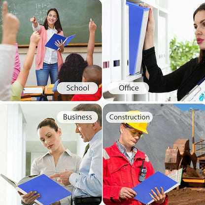 Aerotix A4 2-D Ring Binder File Folder with Inside Pocket for School, Office