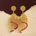 Traditional Jhumka Earrings – Elegant Ethnic Gold Tone Design