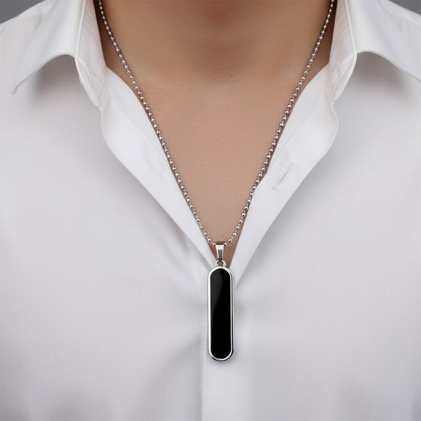 Customize Minimalist Bar Pendant Necklace with Chain (1 Pc)