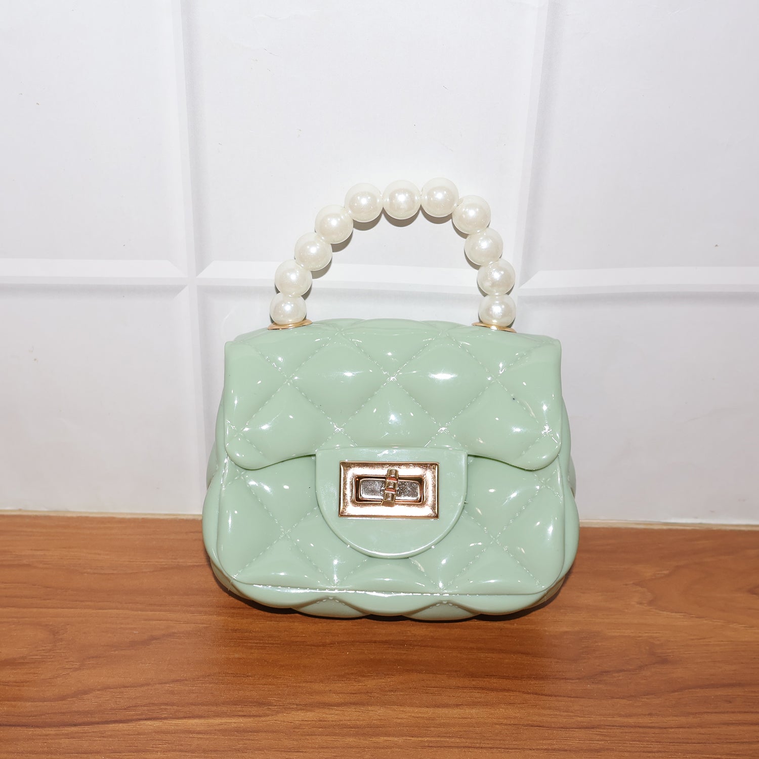 Elegant Quilted Mini Handheld & Sling Fashion Handbag (1 PC)