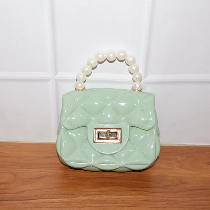 Elegant Quilted Mini Handheld & Sling Fashion Handbag (1 PC)