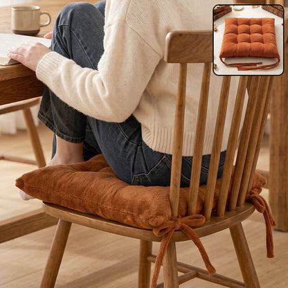 Comfortable Chair Cushion 38x38 Cm with Tie Straps Seat Pad (1 Pc)