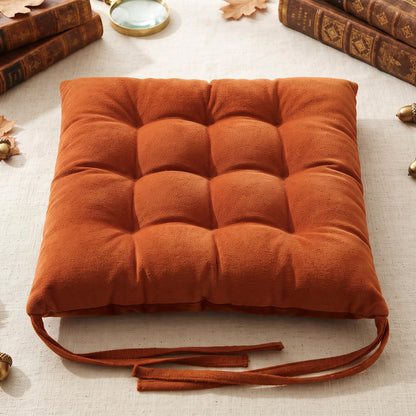 Comfortable Chair Cushion 38x38 Cm with Tie Straps Seat Pad (1 Pc)