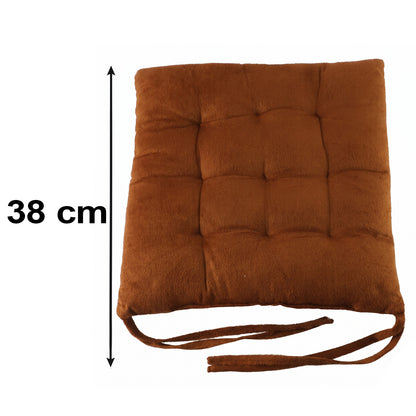 Comfortable Chair Cushion 38x38 Cm with Tie Straps Seat Pad (1 Pc)
