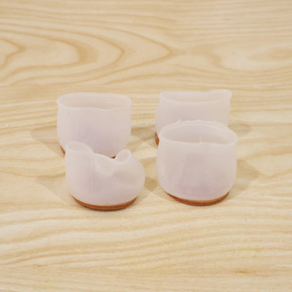 Silicone chair leg covers for floor protection