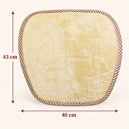 Car Seat Backrest Cover with Mesh Backing and Elastic Strap (1 Pc, 43 x 40 Cm)
