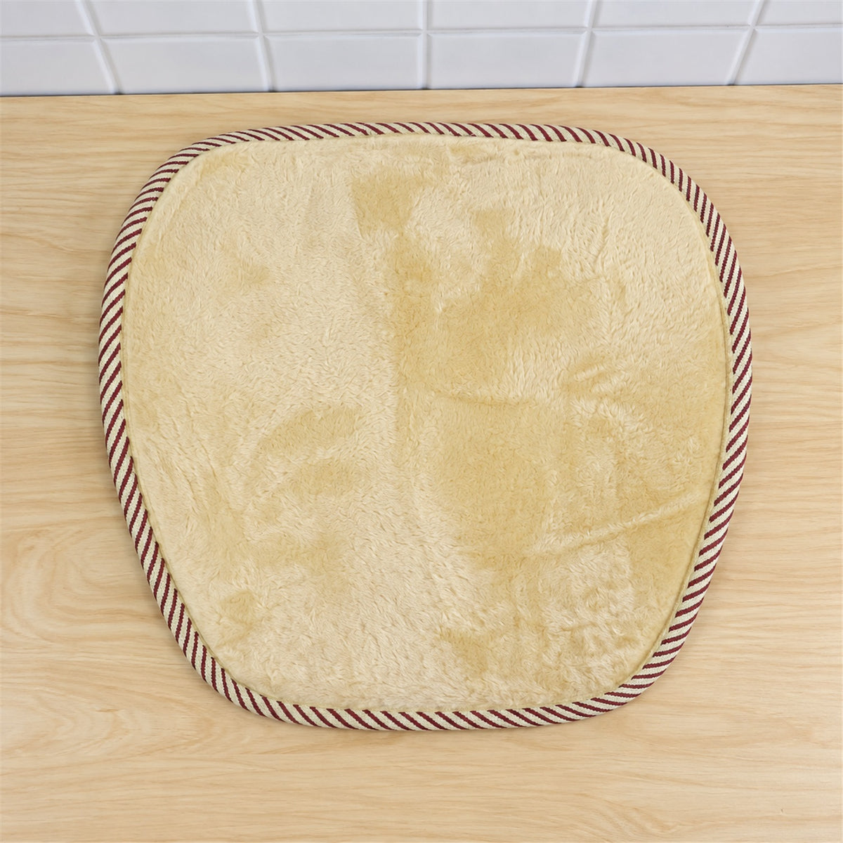 Car Seat Backrest Cover with Mesh Backing and Elastic Strap (1 Pc, 43 x 40 Cm)
