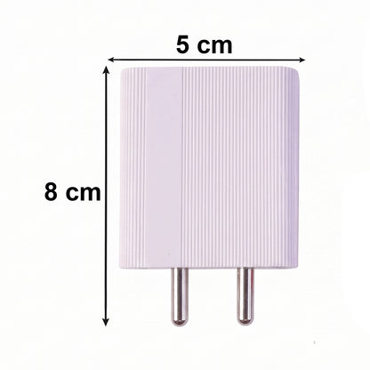 Charger plugged into Indian wall socket