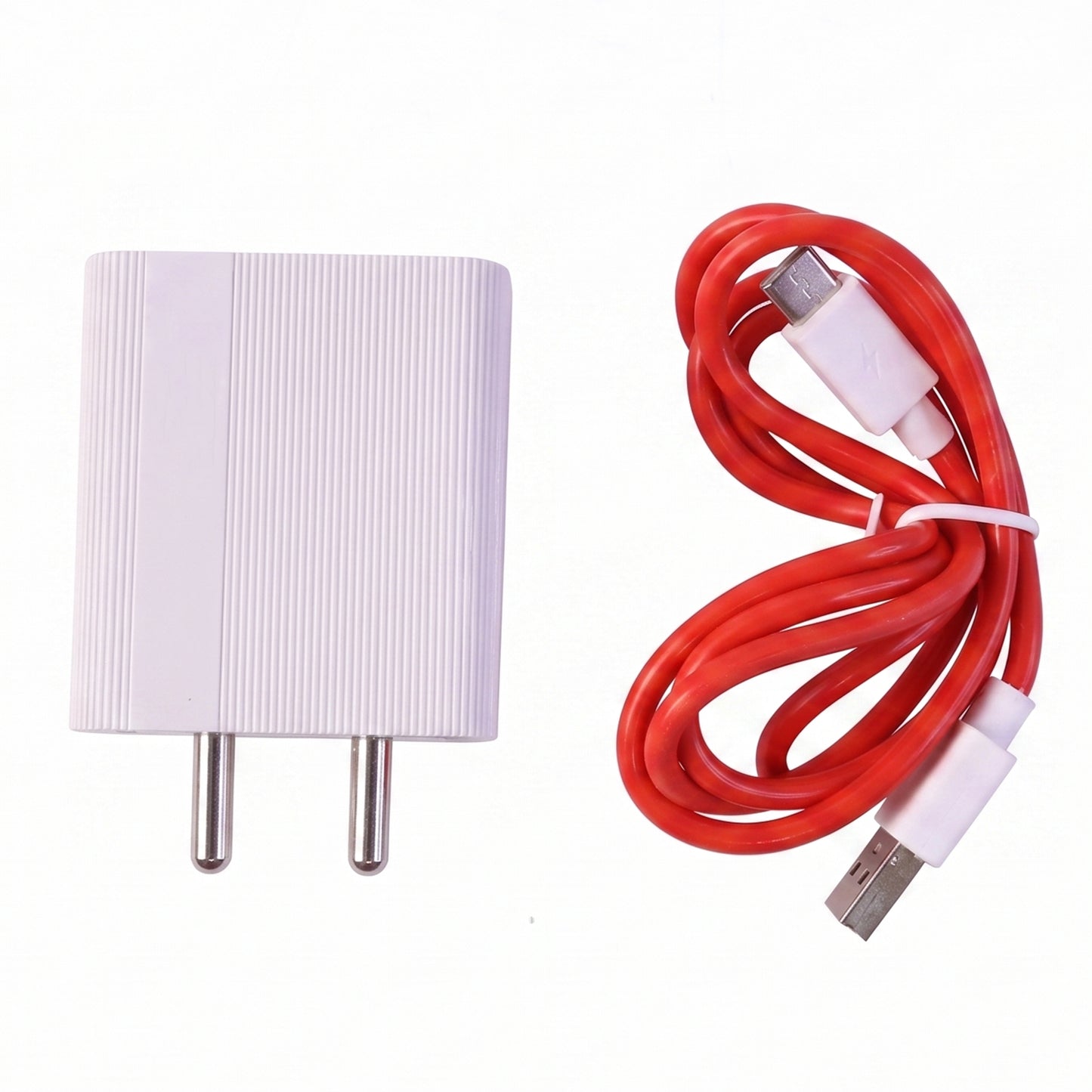 Wall charger adapter and USB Type-C cable connection