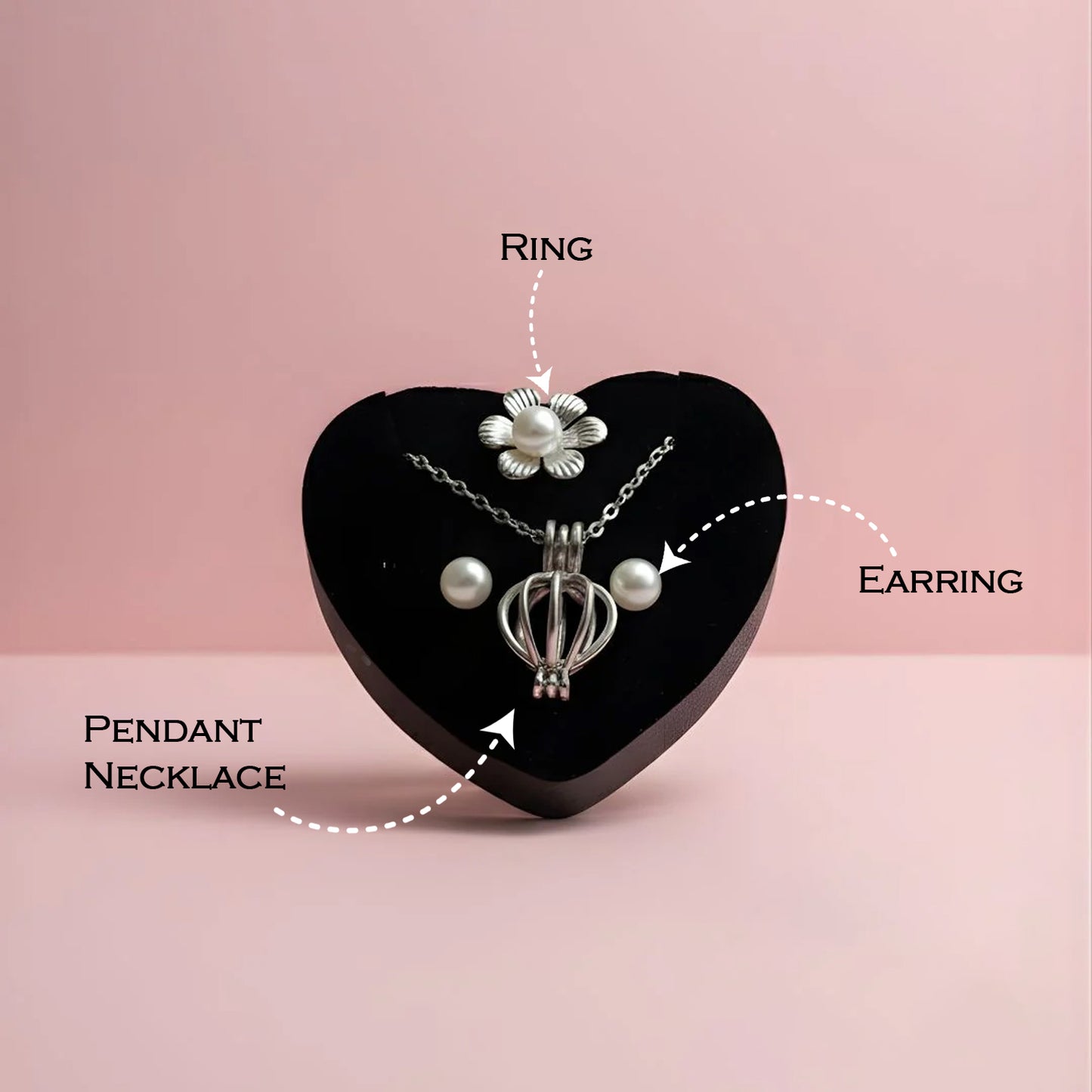 Close-up of pearl necklace pendant