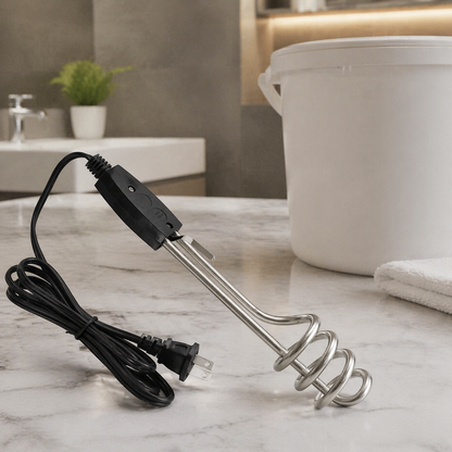 Portable electric immersion water heater