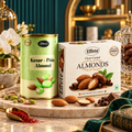 Effete Kesar Pista Almonds with Choco Coated Almonds for Premium Festive Snacking