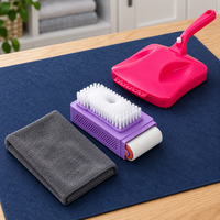 Smart Home Cleaning Combo – Floor Sweeper, Multi-Use Brush & Microfiber Cloth Set