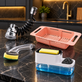 Kitchen Sink Utility Combo – Flexible Faucet Sprayer, Drain Basket, Soap Caddy & Dish Brush