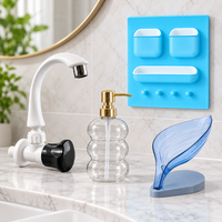 Complete Bathroom Essentials Combo – Flexible Tap, Soap Dispenser & Wall Organiser