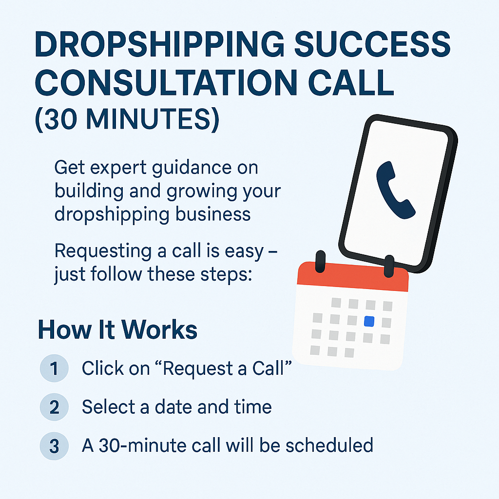 30 Minutes Dropshipping Masterclass Call – 1-on-1 With an Expert - Dropshipping Pro (30 Minutes on Call Instructions)