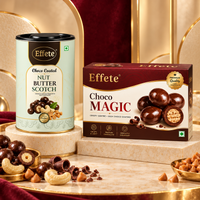Title: Effete Choco Magic Crispy Centre Bites with Choco Coated Nut Butterscotch for Festive Indulgence