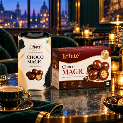 Effete Choco Magic Crispy Choco Bites Double Pack for Chocolate Lovers and Festive Snacking