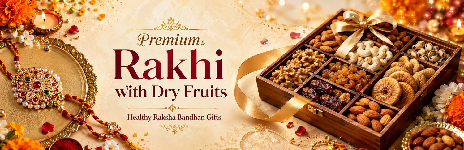Premium Rakhi with Dry Fruits: Healthy Raksha Bandhan Gifts