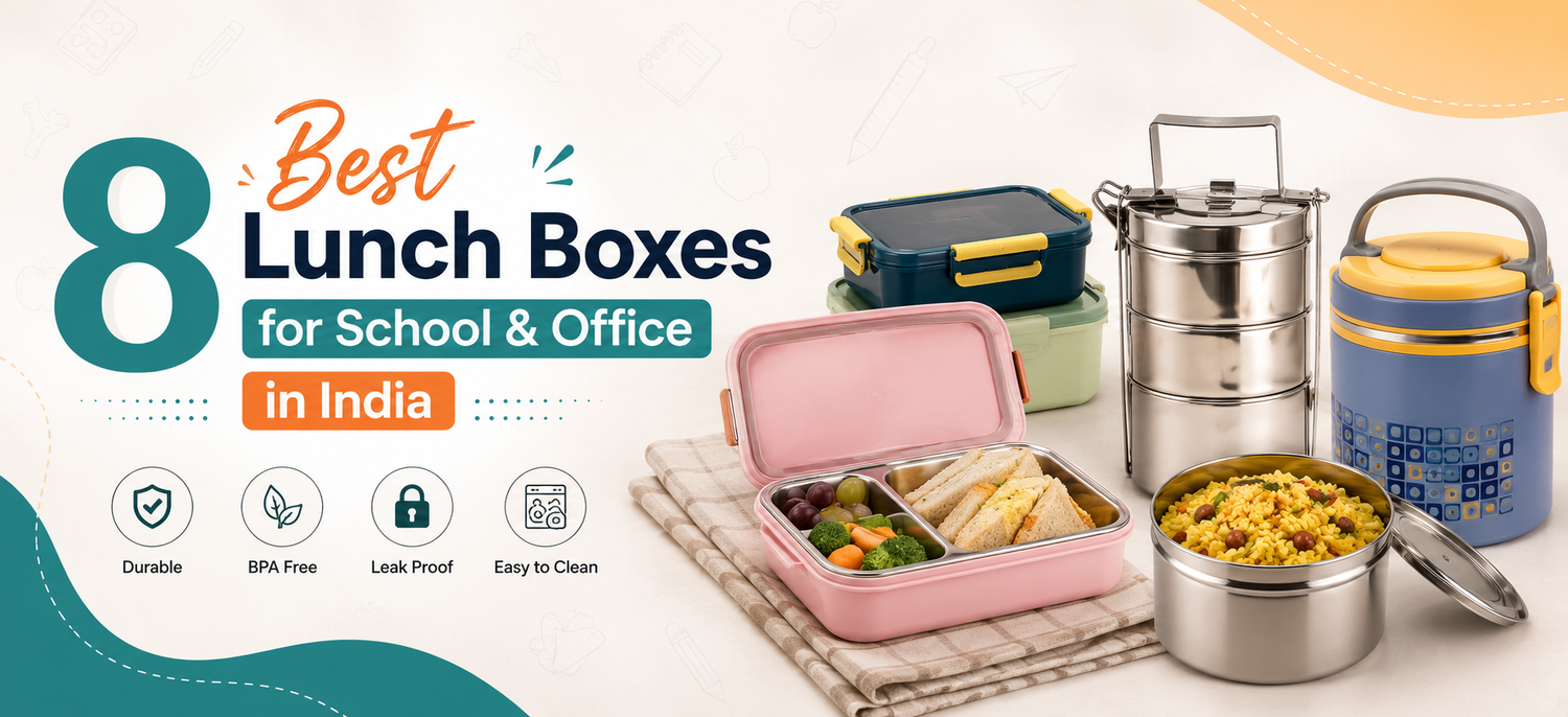 8 Best Lunch Boxes for School & Office in India 2026
