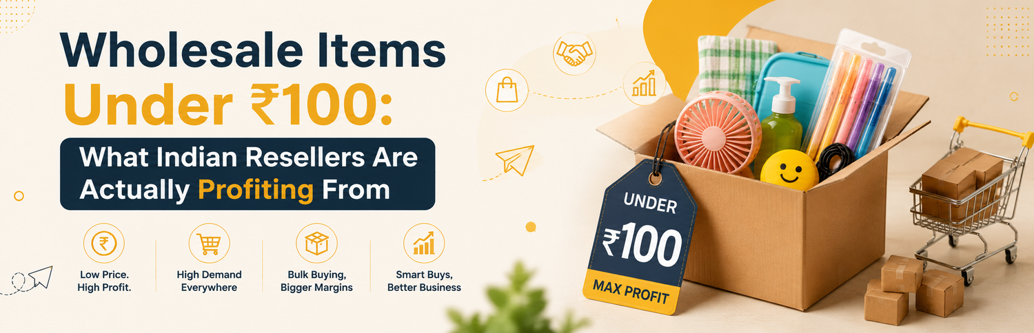 Wholesale Items Under ₹100: What Indian Resellers Are Actually Profiting From