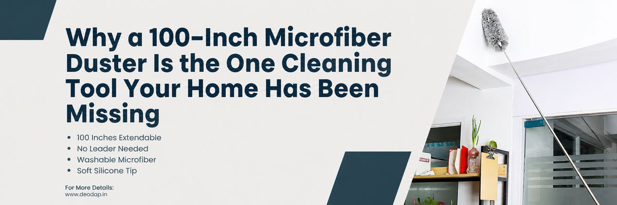 Why a 100-Inch Microfiber Duster Is the One Cleaning Tool Your Home Has Been Missing