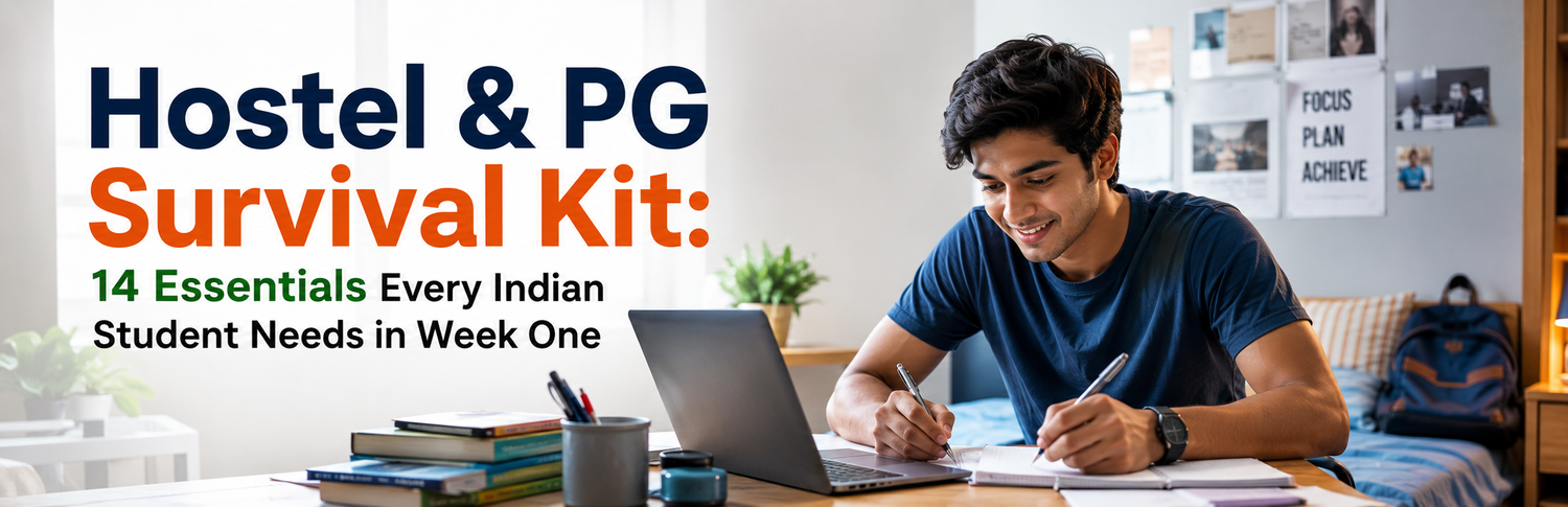 Hostel & PG Survival Kit: 14 Essentials Every Indian Student Needs in Week One