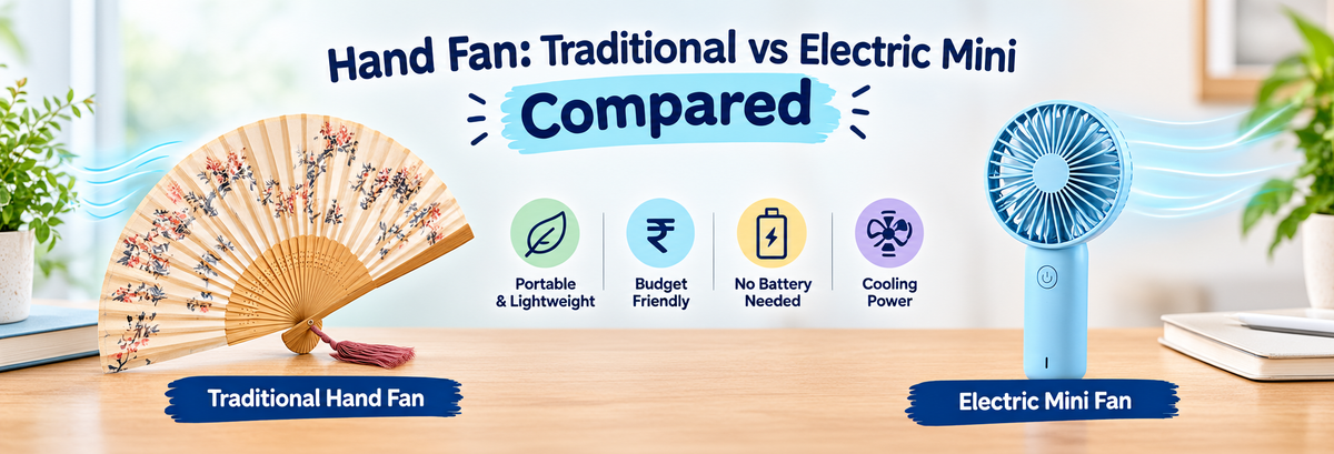 Hand Fan: Traditional vs Electric Mini Compared