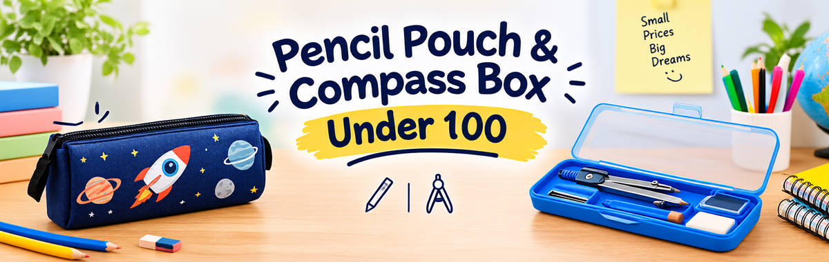 Pencil Pouch & Compass Box Under 100