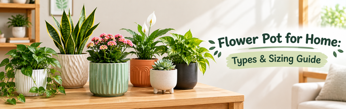 Flower Pot for Home: Types & Sizing Guide